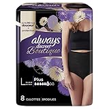  ALWAYS - Discreet Incontinence Lourde 8 Culottes Black L - Lot De 2