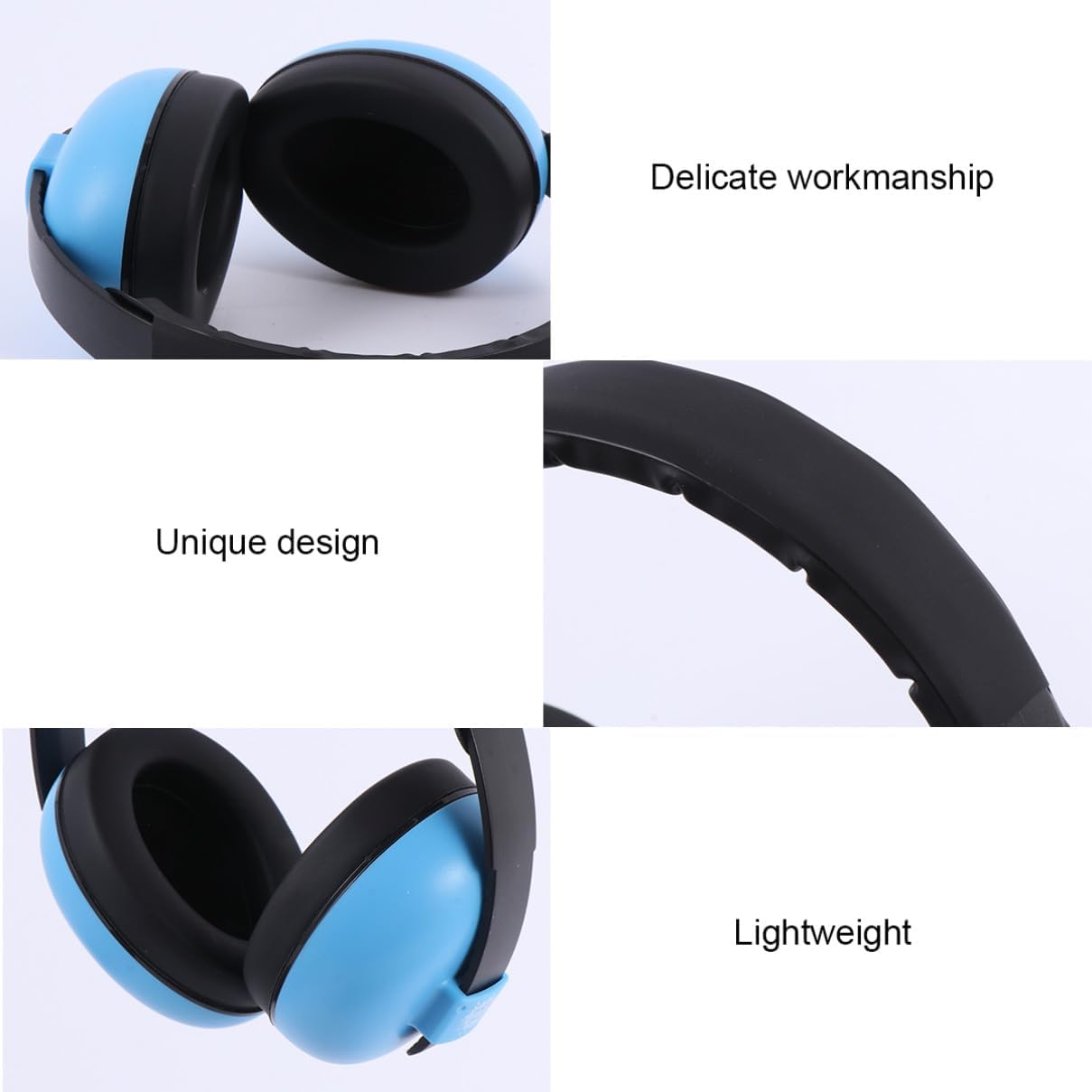 Noise Cancelling Earmuffs Newborn Hearing Protector Adjustable Comfortable Noise Blocking Ear Protection for Sleep and Study Random Color Random Color