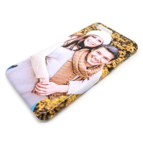 3D Premium Handyhülle selbst gestalten mit eigenem Foto und Text * Bild Cover Kappe Schutzhülle, Kompatibel mit Apple iPhone 8 Plus