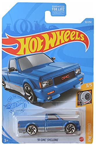 Hot Wheels '91 GMC Syclone, [Blue] 92/250 Turbo 3/5