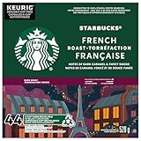 STARBUCKS French Roast Dark Roast Ground Coffee K-Cup Pods 44 ct Box