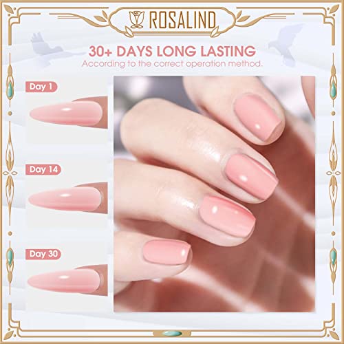 Miniatura 4 de Rosalind Esmaltes Semipermanentes Para Uñas Jelly Rosa Rosa Claro Color Avena 6 Colores Gel Translúcido Clásico Kit Pintauñas Semipermanentes Uñas De Gel Uv Led