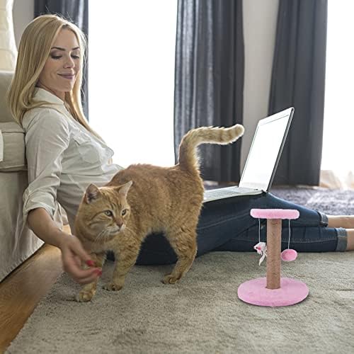 DASNTERED Cat Tree, Cat Scratching Post, Pet Supplies Cat Entertainment Tower, Cat Scrat-cher With Hanging Ball Toys, Cat Tree Condo Activity Centre for Playing Relax and Sleep(Pink)