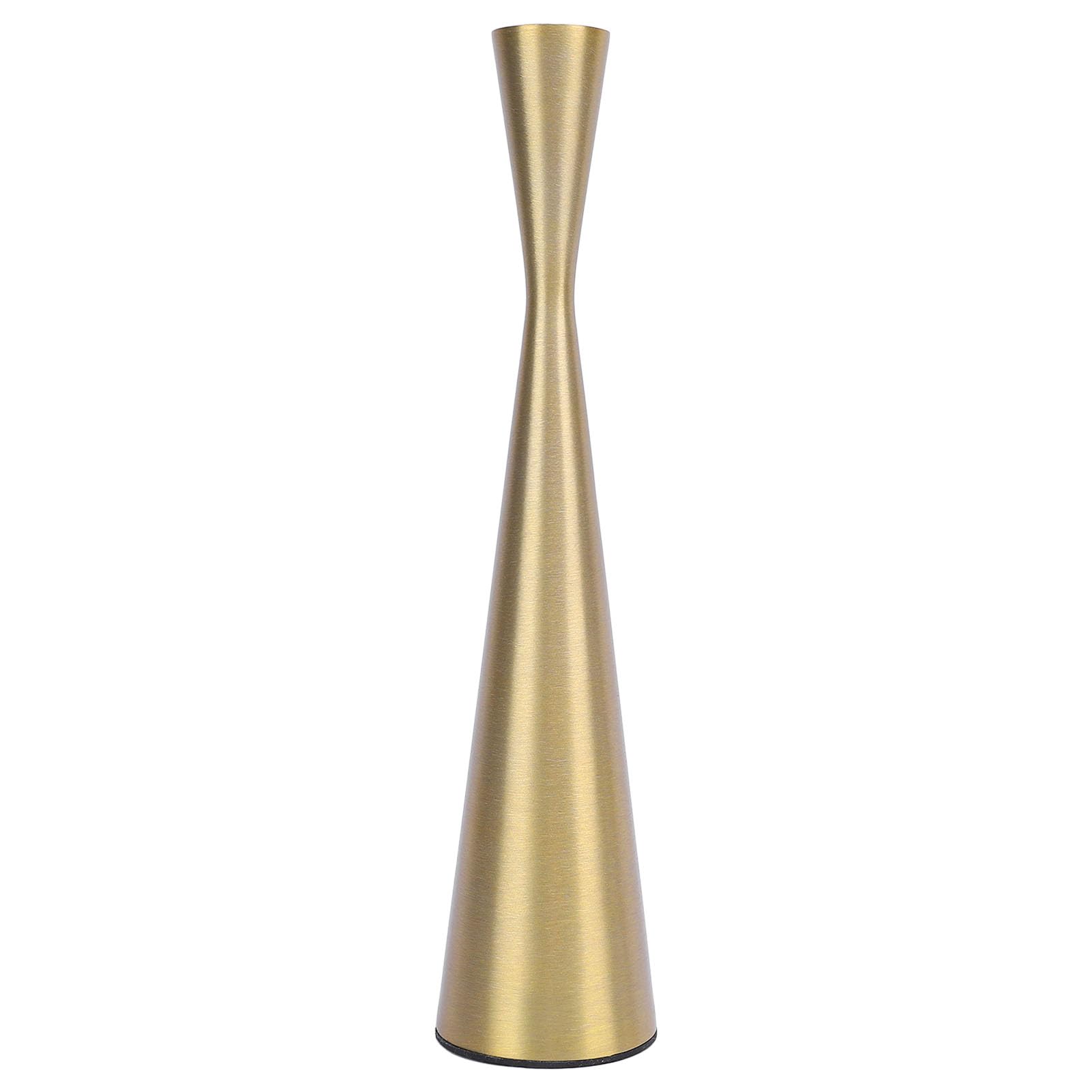 Jelquix Gold Geometric Candle Holder, European Vintage Aluminum Candlestick, Candle Decor for 3cm Candles, Ideal for Home Decor (L 6 X 26.5cm / 2.36 X 10.43in)