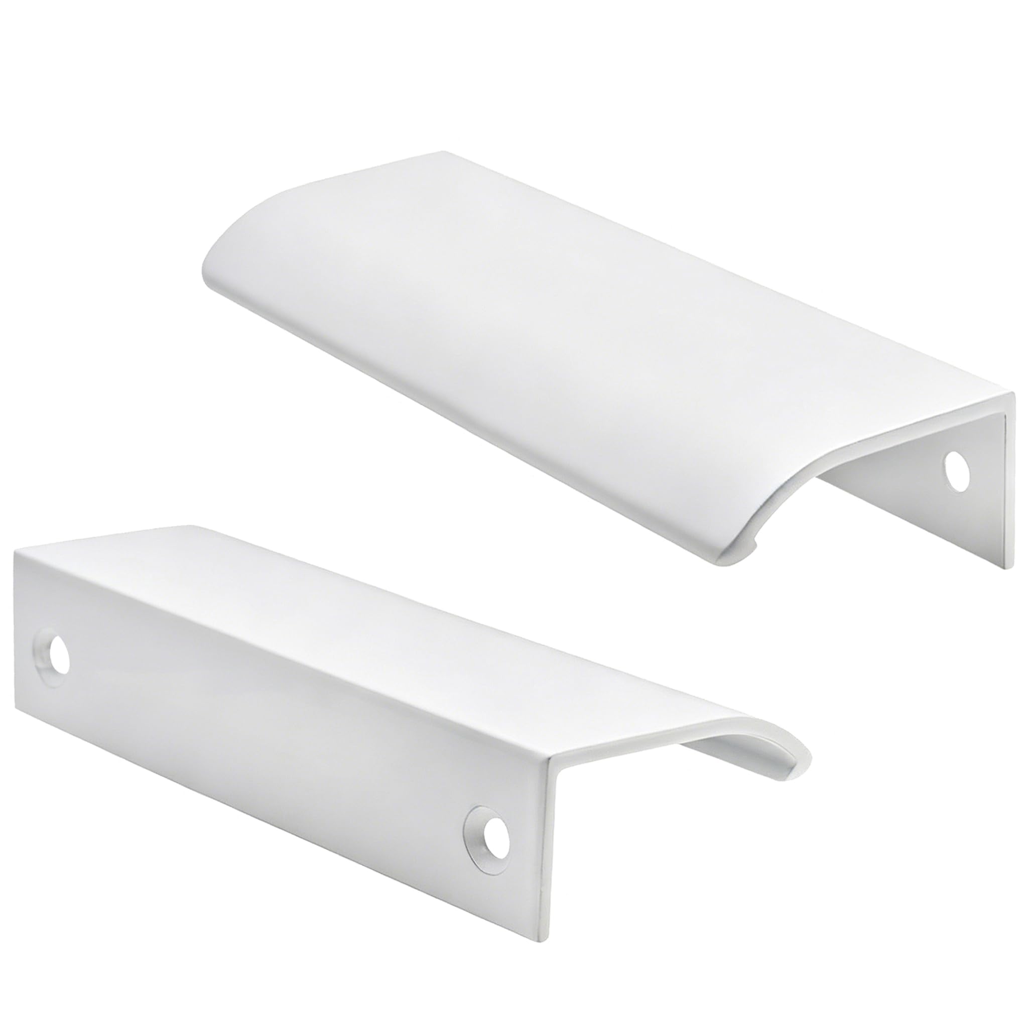 Poignées pour tiroir Caibnets 12 cm lot de 6 blanches avec espace des trous de 9 cm