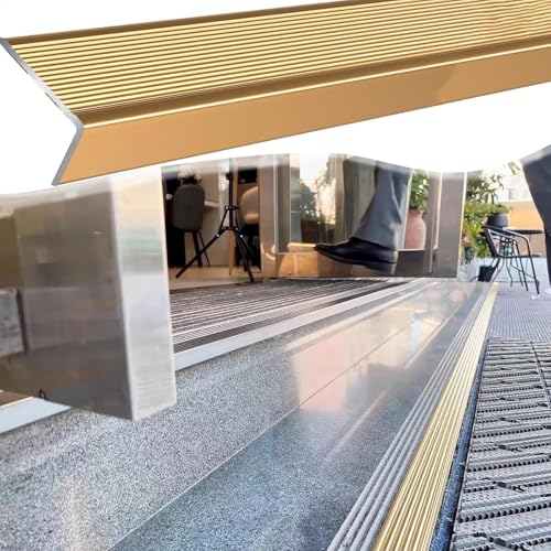 Aluminiowa antypoślizgowa listwa progowa do schodów listwa progowa do ochrony schodów drewniany bieżnik podłogowy bezpieczeństwo antypoślizgowe krawędzie Solut do użytku domowego i komercyjnego