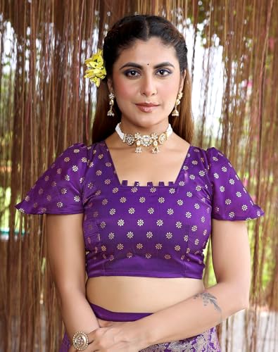 Image of Yashika Women's Banarasi Kanjivaram Art Silk Saree|Sarees for Women Ethnic Wear