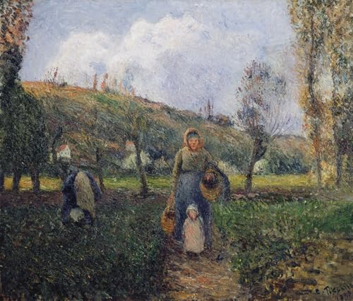 Affiche Camille Pissarro Paysan et enfant Toile Salon 60x90cm