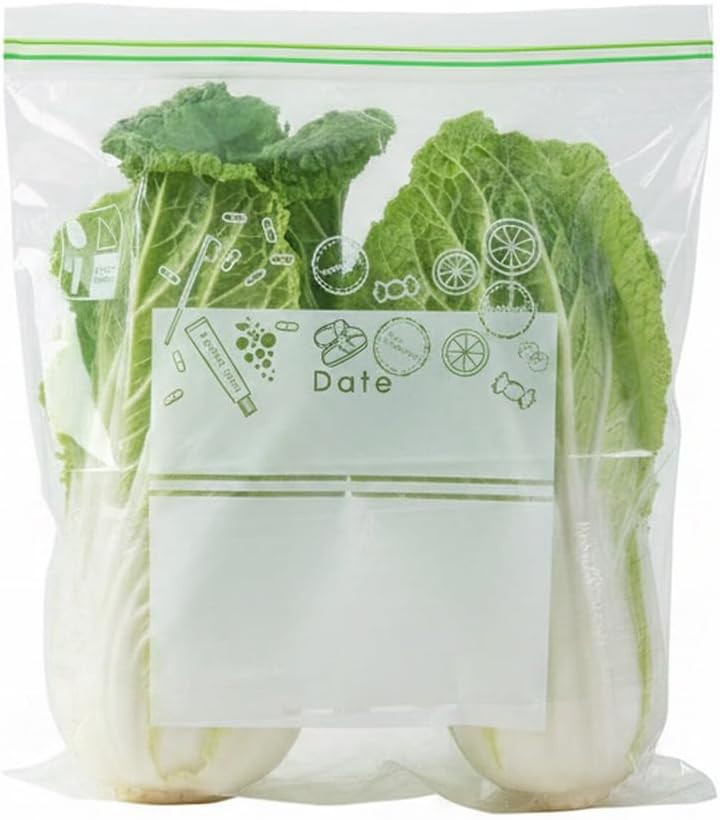 Clear Reusable Storage Bags with Zipper Seal, Extra-Thick PEVA and Silicone for Home Organization (1 Pack)