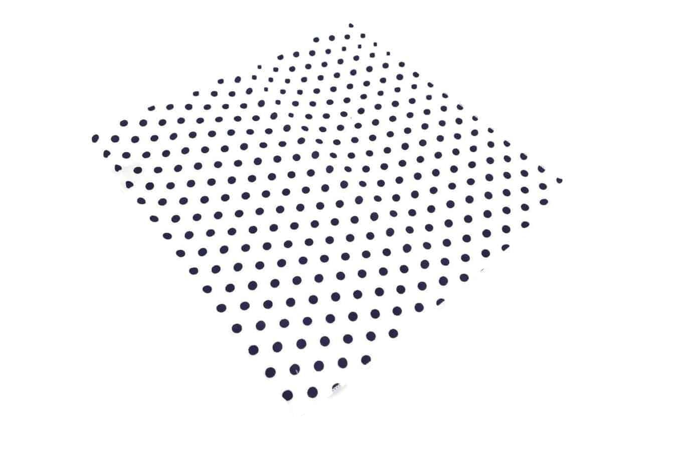 Black and White Polka Dot Pocket Square - Playful Sophistication