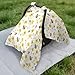 Dalzium Bumblebees and Yellow Flowers Car Seat Cover Baby, Carseat Canopy Cover for Girl Boy, Breathable Baby Carrier Cover Stroller Sun Shade Universal Fit Multi-use Cover