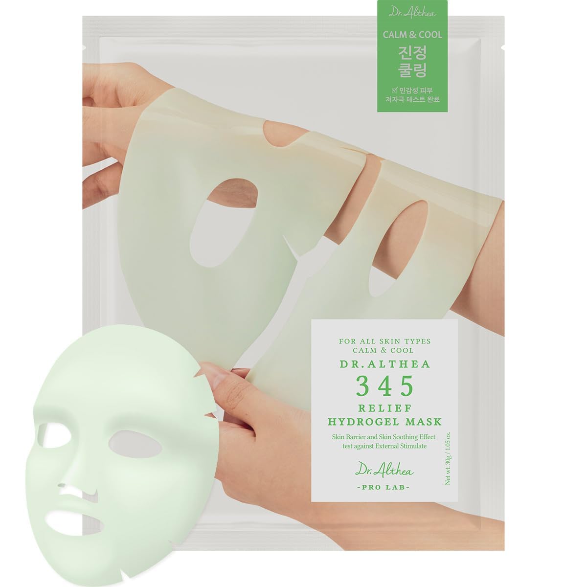 Dr. Althea 345 Relief Hydrogel Mask (Pack of 4), Korean Vegan Skin Care