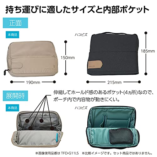 KOKUYO（コクヨ）『バッグインバッグ立てるポーチTHIRDFIELD』
