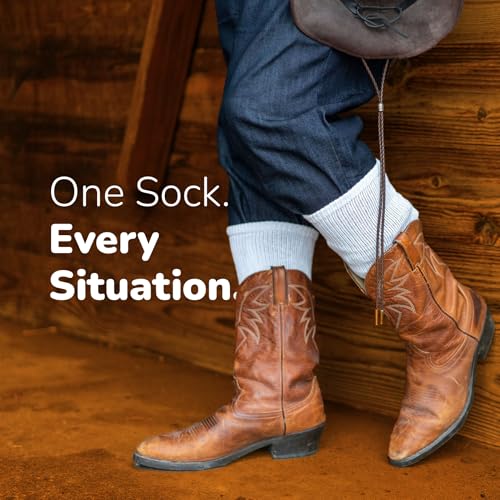 Loose Fit Stays Up! Over the Calf Socks - 3 Pack, Up to 3E, Made in USA by Loose Fit Stays Up - Used condition - Image 7