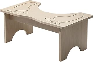 Stołek do toalety, stołek narzędzie Drewniany kucki stołek do toalety Toaleta łazienkowa Stołek Nocnik treningowy Stołek do przysiadu dla dorosłych i dzieci? 7 cali wysokości