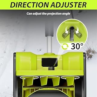 40V Cordless Brushless Snow Shovel, 13-Inch Electric Snow Blower with 4.0Ah Batteries, Battery-Powered Snow Removal with 26FT Throw Distance for Driveway, Deck, Patio & Steps (with 1 Battery)