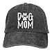 NVJUI JUFOPL Denim Fabric Adjustable Dog Mom Fashion Baseball Cap Black
