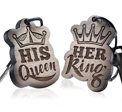 Preisvergleich Produktbild Schlüsselanhänger - Her King - His Queen