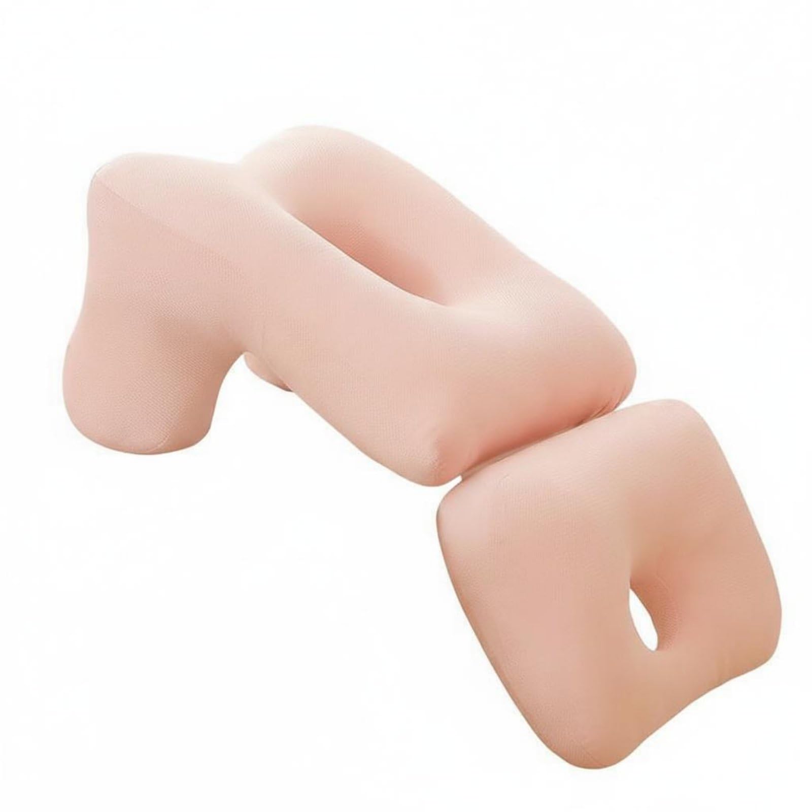 Oreiller ergonomique pour repos sur bureau rose idéal pour la sieste au travail
