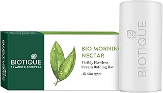 Biotique Morning Nectar Flawless Cream Bathing Bar | Helps Nourish Skin & Enhance Natural Glow | Enriched with Botanical E... Price In India