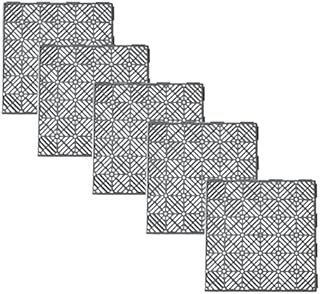 Ram© 5 x Garden Interlocking Patio Garden Decking Waterproof Vegetable Garden Decking Path Grey Plastic Tiles