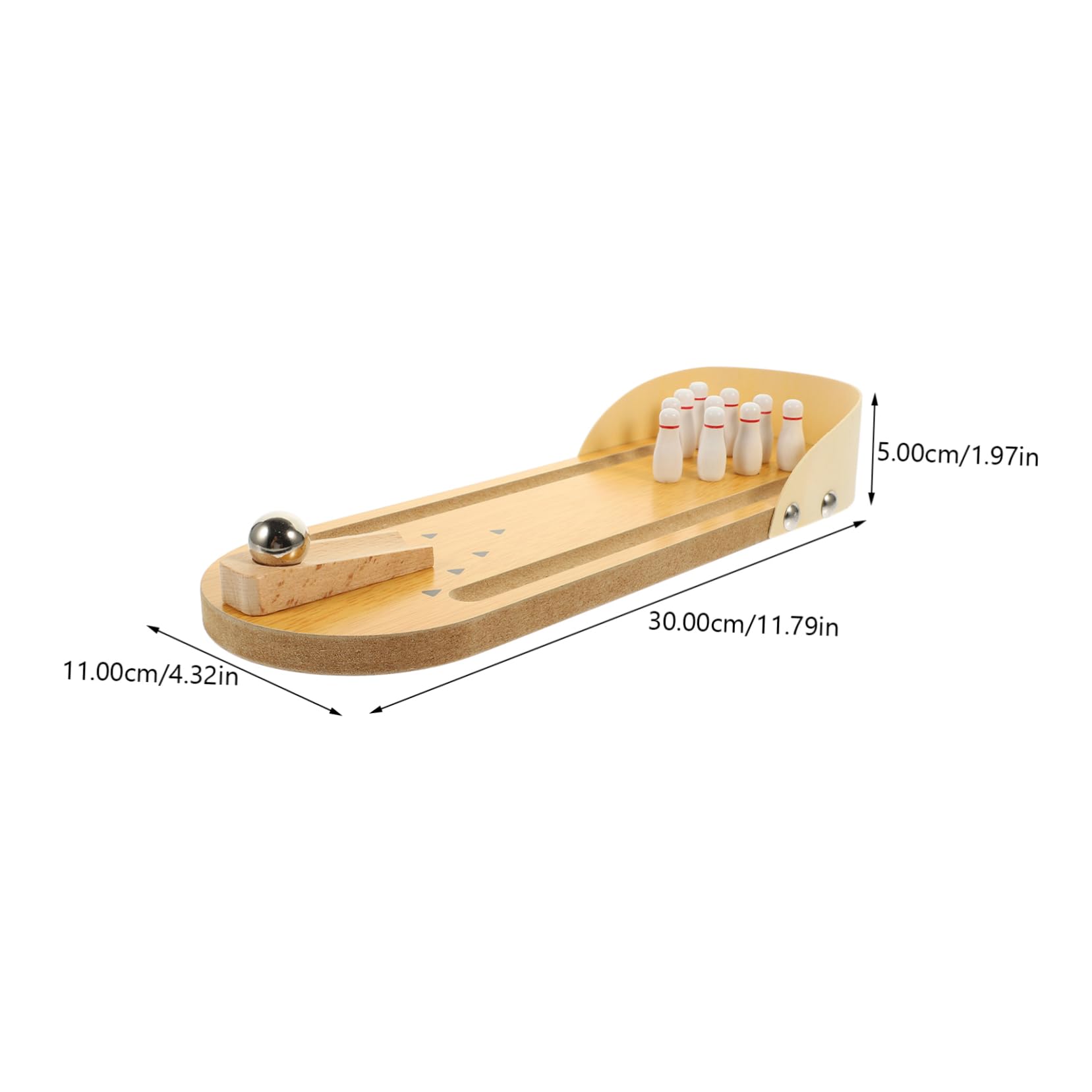 POPETPOP Bolos Mini de Madera para Escritorio Juguete Educativo para Mayores Resistente y Seguro para Actividades de Entretenimiento y Prevención