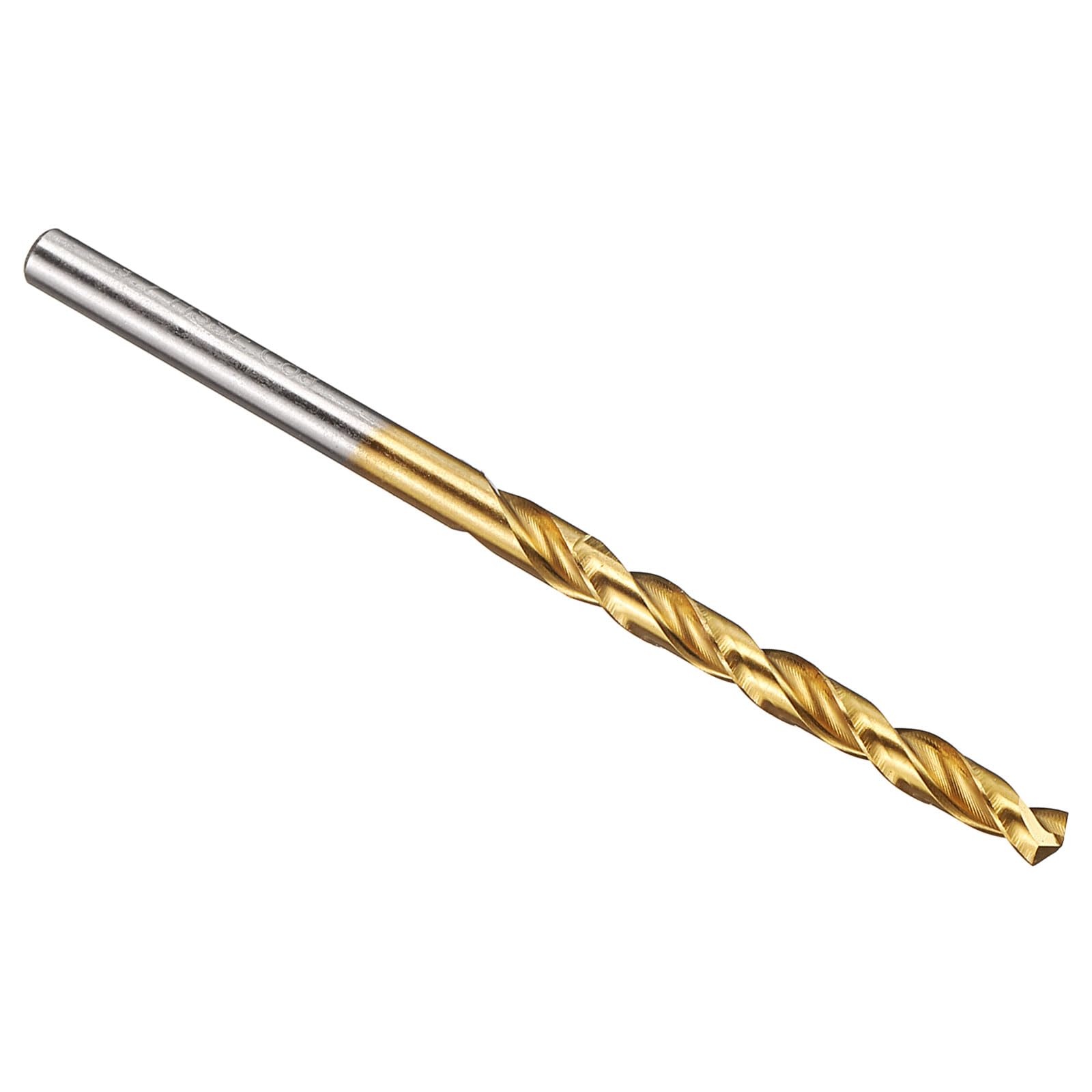 PATIKIL 3.8mm Drill Bit, M42 8% Cobalt High-Speed Steel Jobber Straight Shank 135° Titanium Nitride (TiN) Coated for Hard Metal Stainless Steel - 1 Pack — image 1