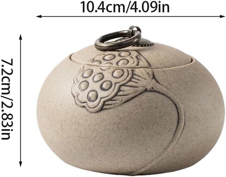 Barattolo for la conservazione in ceramica, Barattoli for tè in ceramica grossolana, Barattoli sigillati in ceramica, Barattoli for medicinali, Barattoli for bustine di tè for la casa, Barattoli for c