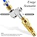 TAILONZ 4pc Pneumatic 1/4 Inch Air Tool Swivel Fitting 360 Degree Swivel Hose Connector Industrial Portable Air Tool Adapter