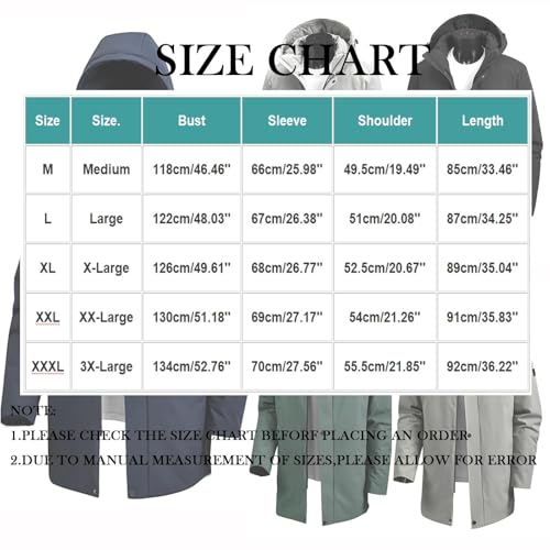 Chaquetas de invierno hombre de manga larga ropa exterior de abrigo 3