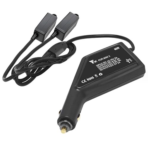 Coyktonty Battery Charger Car Charger for DJI Mini 4 Pro/Mini 3 Pro Drone,Charges Two Batteries and Transmitter at The Same time