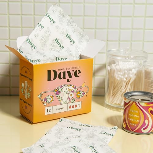 Image of Daye Organic Hemp Fiber Menstrual Pads (Super 48)