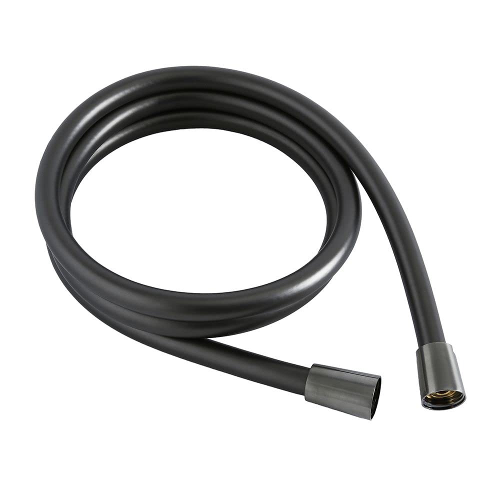 Milano Grey Orno 1.75M Smooth Shower Hose - Gunmetal