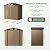 Grovellis 4x6FT Outdoor Metal Storage Shed with Frame Floor,Double Doors,with Frame Floor,Tool Shed for Garden, Patio, Backyard Brown