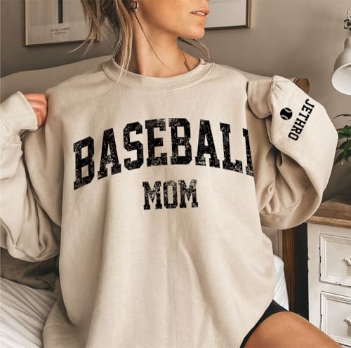 Personalized Baseball Mom Shirt, Custom Sport Mom Shirt, Shirt for Baseball Mom Lover, Gift for Mom, Support Basketball Match Outfit 22