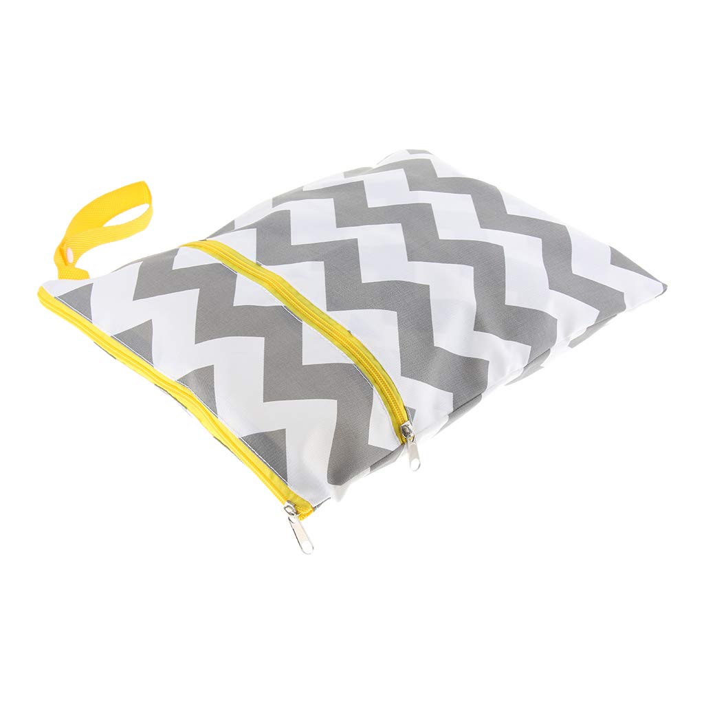Wet Reusable Cloth Diaper Nappy Bags Waterproof Travel Carry Bag Grey Wave|Baby|Diapering|Diaper Bags-image-44