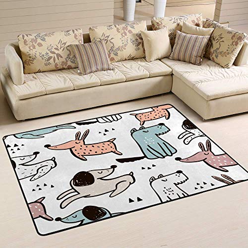 Grand tapis de sol lavable pour une cuisine moderne et salon chaleureux