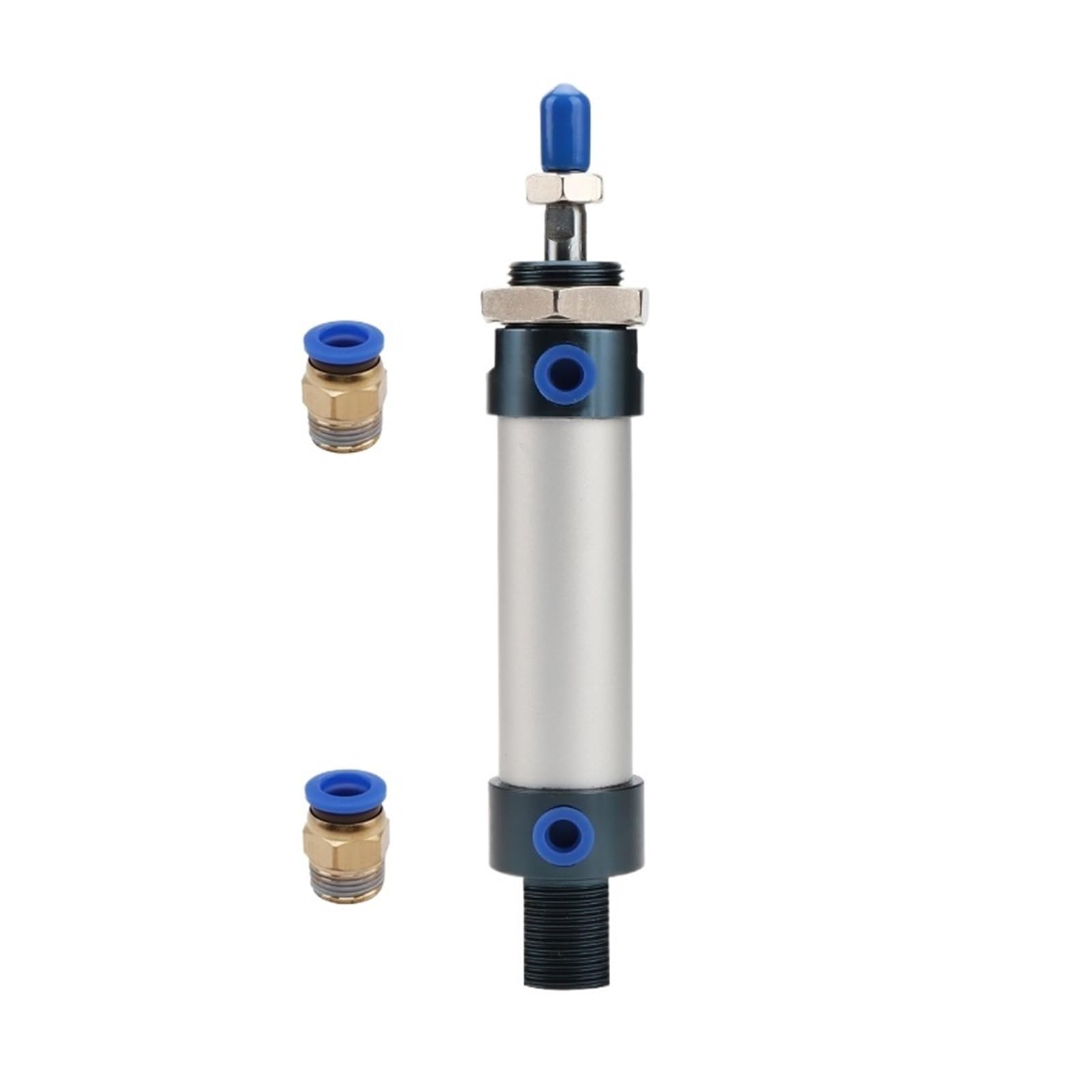 MAL Mini-Pneumatikzylinder, 32 mm Bohrung, Aluminiumlegierung, kleine Doppelwirkung, 25, 50, 100, 200, 300, 400, 500 mm Hub (Hub 25 mm)