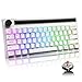 Produktbild 60% mechanische Gaming-Tastatur Typ C Kabelgebundenes / drahtloses Bluetooth 19 RGB-Tastatur mit Hintergrundbeleuchtung Wiederaufladbare 4400-mAh-Multimedia-Taste Volles Anti-Ghosting (Plue-Schalter)