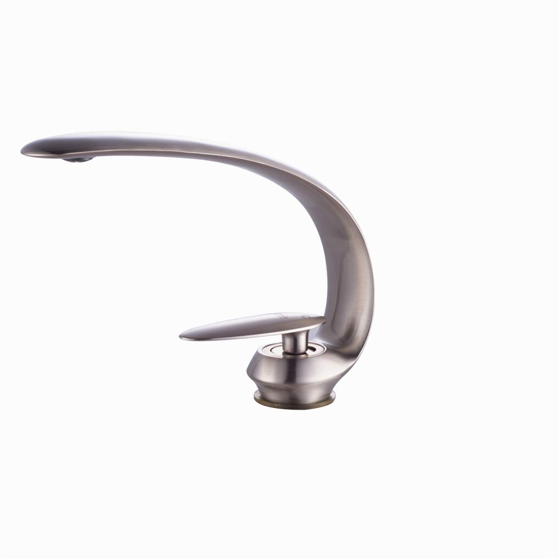Lavabo robinet seule poignée laiton toilettes mitigeur brushed nickel 1 trou salle de bain