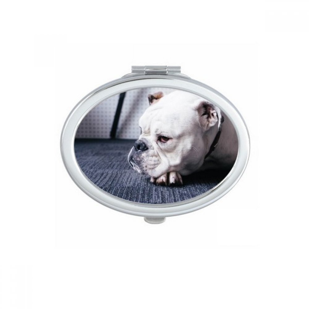 Miroir de poche bouledogue mignon pour vos retouches au bureau