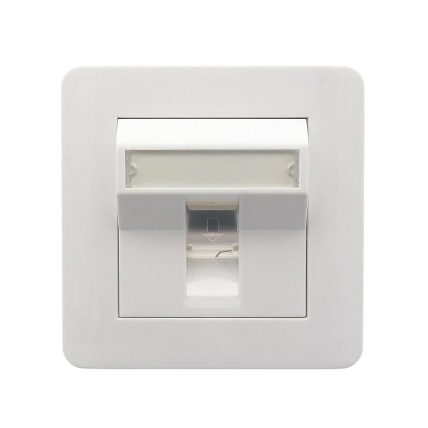 One National Standard Angled Wall Panel 1 Port Angled Panel Socket White(1 Port)