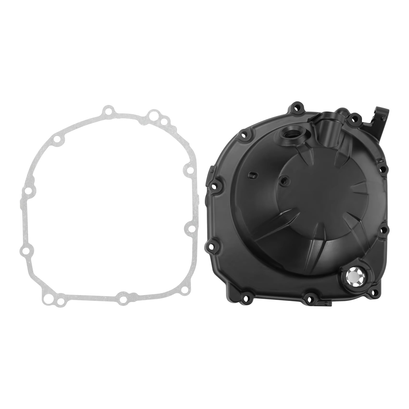 Kurbelgehäuse Motordeckel Kompatibel Mit Kawasaki Für Z900 2017 2018 2019 2020 2021 2022 2023 2024 2025, Motorrad-Kupplungsabdeckung Aus Schwarzem Aluminium