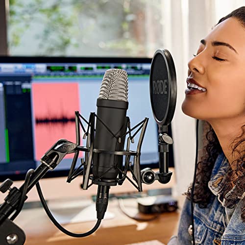 Rode NT1 micro studio 5ème génération avec directivité cardioïde et son pied Keepdrum stable