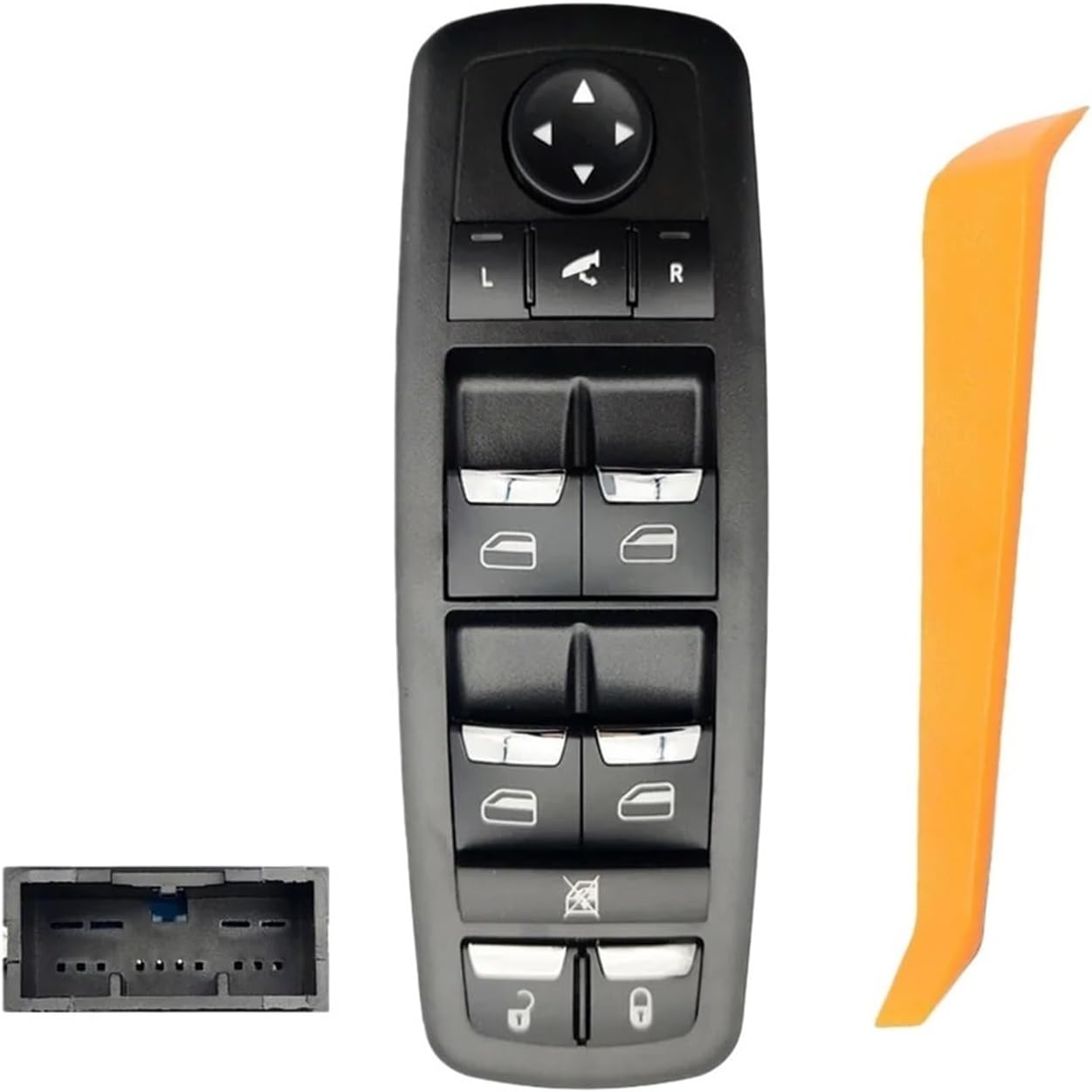 670010305 Car Front Driver Side Electric Power Window Switch Lifter Control Button Compatible For Maserati Ghibli 2014-2018