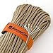 Titan SurvivorCord | Desert TAN | 103 Feet | Patented Military Type III 550 Paracord/Parachute Cord (3/16" Diameter) with Integrated Fishing Line, Fire-Starter, and Utility Wire.
