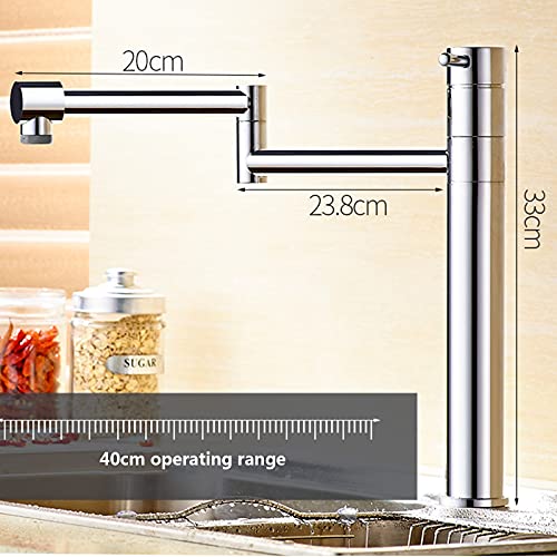 Robinet de cuisine mitigeur double mode evier laiton brossé 360
