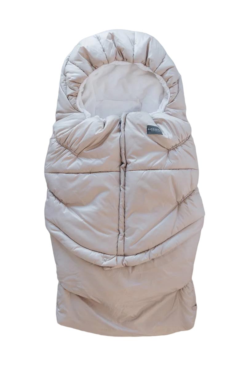 BAMBOOM Iglo Combi Sacco Invernale per passeggino Ovetto e Carrozzina Light Sand