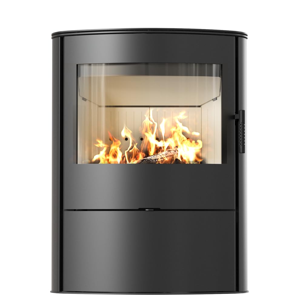 KRATKI Piec żeliwny koza AB/S/2/ ROLLO Ø 150 10 kW | EKOPROJEKT | BImSchV 2 | Zakres mocy 4-12kW | piec wolnostojący koza na drewno | Klasa energetyczna A