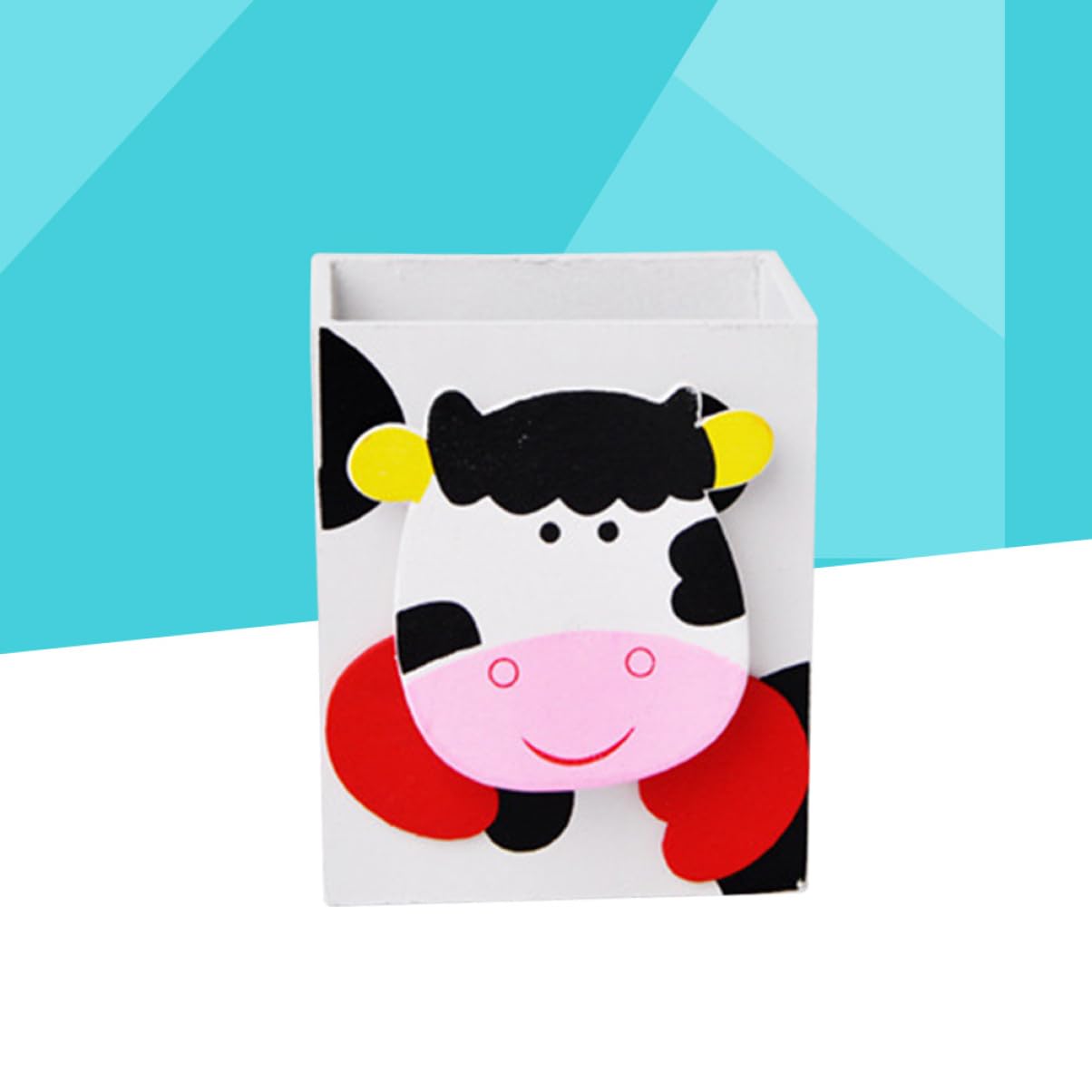 Ciieeo Cartoon Animal Pen Holder Cute Desk Organizer for Home Office School Cow Sturdy and Lightweight Stationery Storage for Pencils Cosmetics and More - Image 4